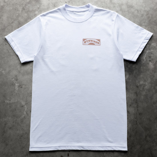ONE WISH WONDER TEE WHITE — concrete full front