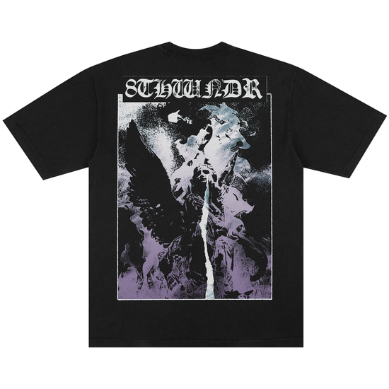 WEEPING ANGEL TEE BLACK — white background back