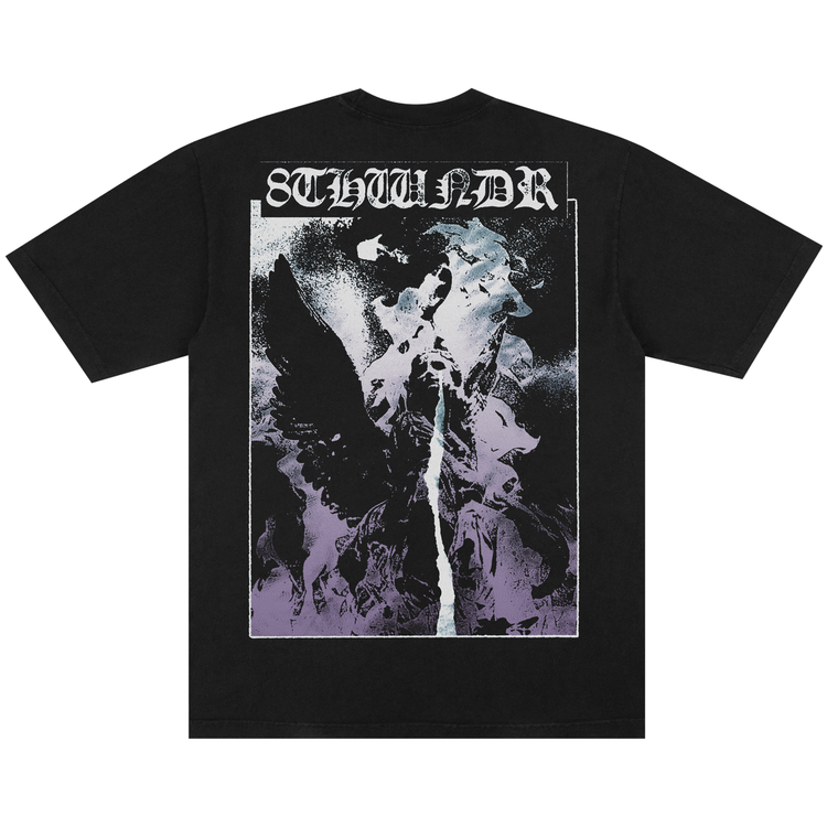WEEPING ANGEL TEE BLACK — white background back