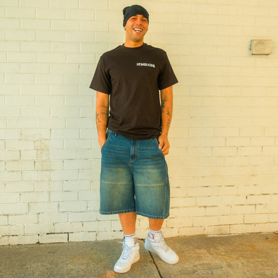 WEEPING ANGEL TEE BLACK — lookbook front