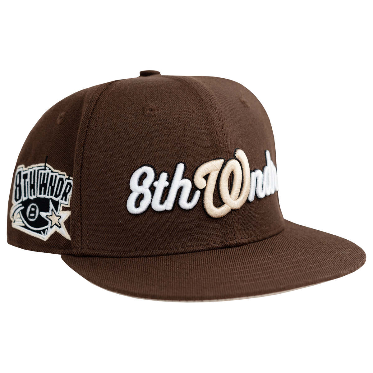 FITTED HAT BROWN / CREAM